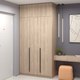 Миниатюра изображения товара Шкаф Soma Lord Black 3-х створчатый 120x240 (дуб сонома)