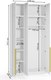 Миниатюра изображения товара Шкаф Soma Lord Gold 3-х створчатый 120x240 (белый)
