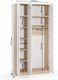 Миниатюра изображения товара Шкаф Soma Lord Lite 3-х створчатый 120x240 (дуб сонома/белый)