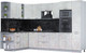 Миниатюра изображения товара Кухонный гарнитур Интерлиния Мила Лайт 1.88х3.2 левая (бетон лайт/бетон лайт/кастилло темный)