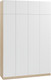 Миниатюра изображения товара Шкаф Soma Lord Lite 4-х створчатый 160x240 (дуб сонома/белый)