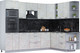 Миниатюра изображения товара Кухонный гарнитур Интерлиния Мила Лайт 1.88х2.8 правая (бетон лайт/бетон лайт/кастилло темный)