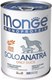 Миниатюра изображения товара Влажный корм для собак Monge Monoprotein паштет из утки, консервы (400г)