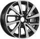 Литой диск KDW KD1430 (КС1093-00) 14x5.5" 4x98мм DIA 58.5мм ET 35мм (Black Front Polished) — фото 2