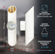 Миниатюра изображения товара Бра ЭРА WL52 WH/GD / Б0061200 (белый/золото)