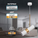 Миниатюра изображения товара Потолочный светильник ЭРА PL33 WH/GD MR16 GU10 / Б0061381 (белый/золото)