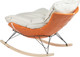 Миниатюра изображения товара Кресло-качалка Mio Tesoro Монга (оранжевый/белый)