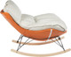 Миниатюра изображения товара Кресло-качалка Mio Tesoro Монга (оранжевый/белый)