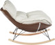 Миниатюра изображения товара Кресло-качалка Mio Tesoro Монга (коричневый/ белый)