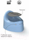 Миниатюра изображения товара Детский горшок Amarobaby Fort с крышкой / AB221102F/19 (голубой)