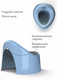 Миниатюра изображения товара Детский горшок Amarobaby Fort с крышкой / AB221102F/19 (голубой)