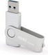 Миниатюра изображения товара USB flash накопитель Mirex Swivel Silver 256GB (13600-FM3SS256)