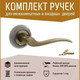 Миниатюра изображения товара Ручка дверная Lorena 381SN/70 завертка (белый никель, механизм L70)