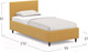 Миниатюра изображения товара Односпальная кровать Moon Family 1259 / К005131