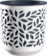 Миниатюра изображения товара Кашпо La Decoro Leaves / КШ-9572 (белый/антрацит)