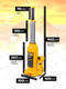 Миниатюра изображения товара Бутылочный домкрат JCB TH90504 (58023)