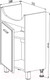 Миниатюра изображения товара Тумба под умывальник СанитаМебель Этна 67.550