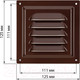 Миниатюра изображения товара Решетка вентиляционная TDM SQ1807-0706