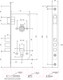 Миниатюра изображения товара Замок врезной VELA 2600-G (золото)