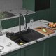 Миниатюра изображения товара Мойка кухонная со смесителем Roxen Stage Plus 560250-60B PVD многофункциональная 8 в 1 (графит)
