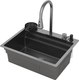 Миниатюра изображения товара Мойка кухонная со смесителем Roxen Stage Plus 560250-60B PVD многофункциональная 8 в 1 (графит)