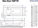 Миниатюра изображения товара Ванна акриловая Excellent Ness Duo 160x75 (без ножек)