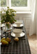 Миниатюра изображения товара Скатерть Доляна Клетка 145x200 / 5985630 (черный)