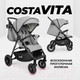 Миниатюра изображения товара Детская прогулочная коляска Costa Vita / VT-11 (светло-серый)