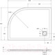 Миниатюра изображения товара Душевой поддон BelBagno TRAY-MR-UNO-RH-120/90-550-35-W-L-CR