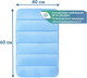 Миниатюра изображения товара Коврик для ванной Вилина Велюр / 7172 (40x60, голубой)