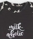 Миниатюра изображения товара Боди для малышей Rant Milk-Aholic С коротким рукавом / 6281 (графитовый, р.62)