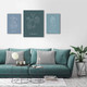 Миниатюра изображения товара Картины Stamprint Блакитные травы CS005 SET3 (80x160см)