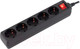 Миниатюра изображения товара Сетевой фильтр PC Pet AP01006-5-B (5м, 5 розеток, черный)
