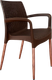 Миниатюра изображения товара Стул садовый Sheffilton SHT-ST68/S424-С (коричневый/темный орех)