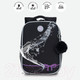 Миниатюра изображения товара Школьный рюкзак Grizzly RAw-496-1 (черный/лавандовый)