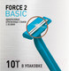 Миниатюра изображения товара Набор бритвенных станков Zollider Force 2 Basic Одноразовые 2 лезвия (8шт+2шт)