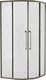 Миниатюра изображения товара Душевой уголок Cezares RELAX-304-R-2-100-C-GM (оружейная сталь)
