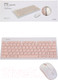 Миниатюра изображения товара Комплект клавиатура и мышь Miniso 7214 (белый/розовый)