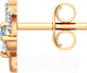 Миниатюра изображения товара Серьги из розового золота ZORKA 3S40187.14K.R (с топазами)
