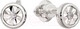 Миниатюра изображения товара Серьги из белого золота ZORKA 3D00205.14K.W.ZZ (с бриллиантами)