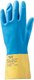 Миниатюра изображения товара Перчатки защитные Jeta Safety К80 Щ50 / JNE711-09-L (р.9/L, желтый/голубой)