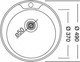 Миниатюра изображения товара Мойка кухонная КромРус EC 445 M RUS 1.5" (без сифона)