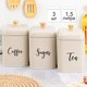 Миниатюра изображения товара Набор емкостей для хранения Elan Gallery Tea, Coffee, Sugar / 240389 