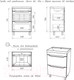 Миниатюра изображения товара Тумба под умывальник Айсберг Bazis 60 Ева В2 DA5911T (с двумя ящиками)