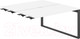 Миниатюра изображения товара Комплект столов модульных Norden 160x143.8x75 / AG.156.WH.V.72.AN (антрацит/белый)