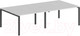 Миниатюра изображения товара Комплект письменных столов Norden 320x163.8x75 / SG.259.WH.63.AN (антрацит/белый)
