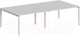 Миниатюра изображения товара Комплект письменных столов Norden 320x163.8x75 / SG.259.WH.63.WH (белый/белый)