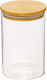 Миниатюра изображения товара Емкость для хранения Handy Home С бамбуковой крышкой 100x100x150 / Muj-08 (950мл, прозрачный)