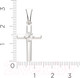 Миниатюра изображения товара Крестик из серебра ZORKA 04D0012 (с бриллиантом)