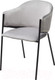 Миниатюра изображения товара Стул M-City Дилл / 688M05712 (H-09 светло-серый велюр/черный каркас)